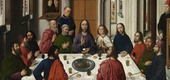 یک نقاشی هلندی با جزئیات فوق العاده که بیننده را به صحنه ای مذهبی می کشاند