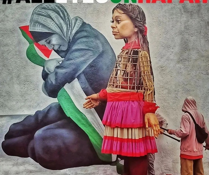گالری نقاشی‌های خیابانی با موضوع فلسطین