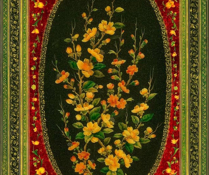 گالری آثار نگارگری و گل و مرغ جواد نقش‌آفرین از ایران