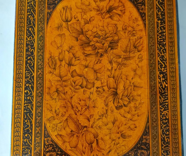 گالری آثار گل و مرغ و تذهیب شهلا قاضی زاده از ایران
