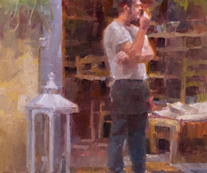 گالری آثار نقاشی رنگ روغن جیمز کراندال از آمریکا