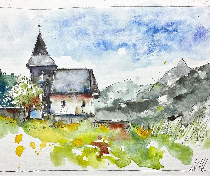 گالری نقاشی های آبرنگ والری مافریکا از فرانسه