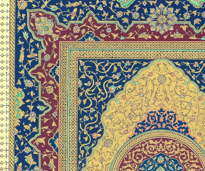 گالری آثار گل و مرغ و تذهیب حمیده زارع دار از ایران