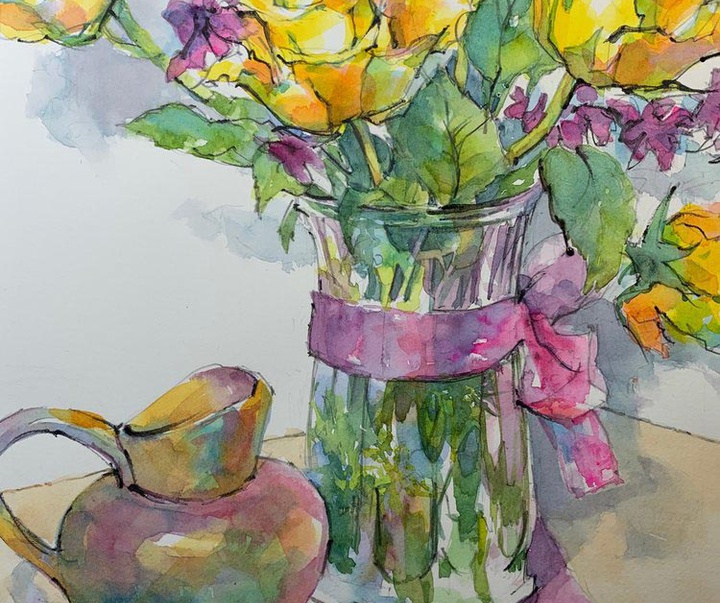 گالری نقاشی های آبرنگ پم ونگر از آمریکا