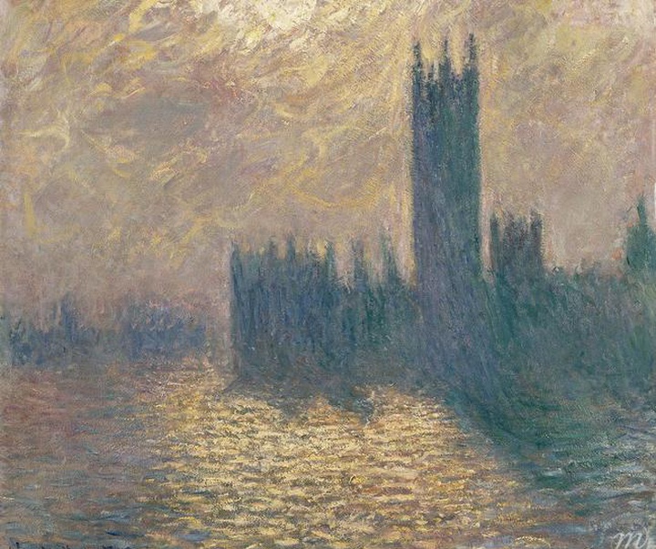 houses of parliament london claude monet