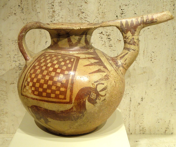 earthenware jug tepe sialk