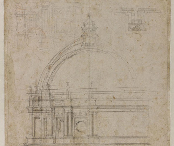 etude pour le dome de saint pierre de rome donato dangelo dit b