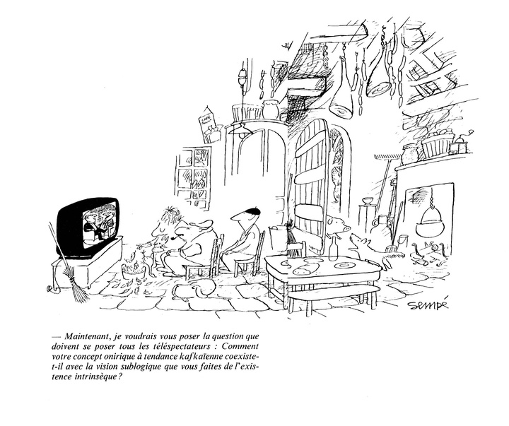 گالری آثار کارتون ژان‌ژاک سمپه از فرانسه