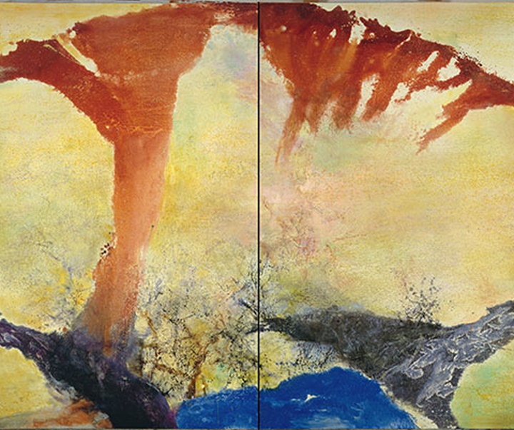 گالری آثار نقاشی زاوو ووکی هنرمند چینی فرانسوی