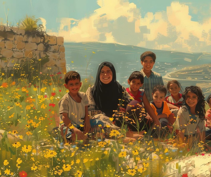 گالری تصویرسازی‌های عونی اشتیوه از فلسطین