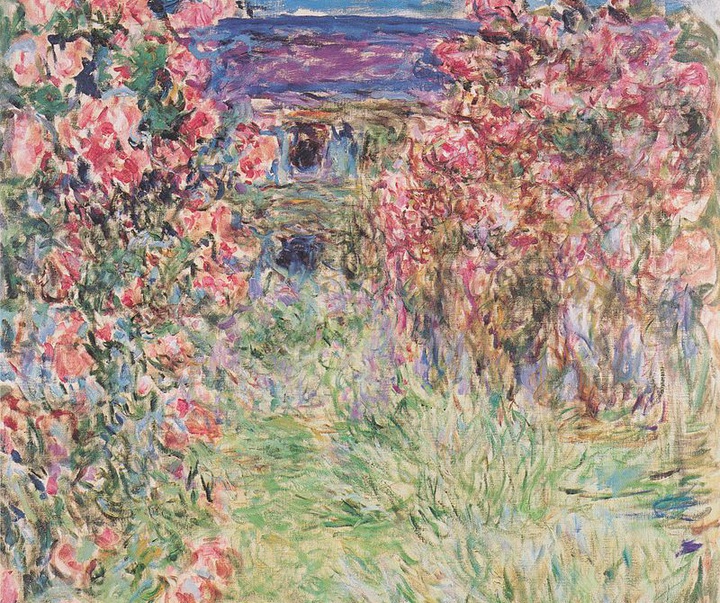 monet das haus in den rosen