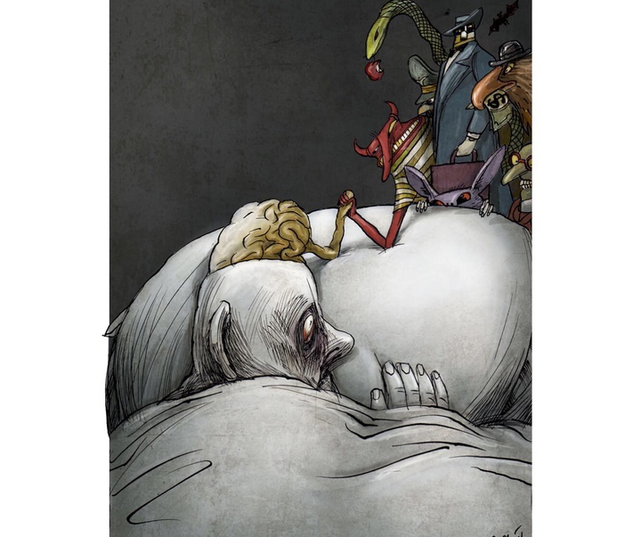 گالری آثار کارتون آنجل بولیگان از مکزیک