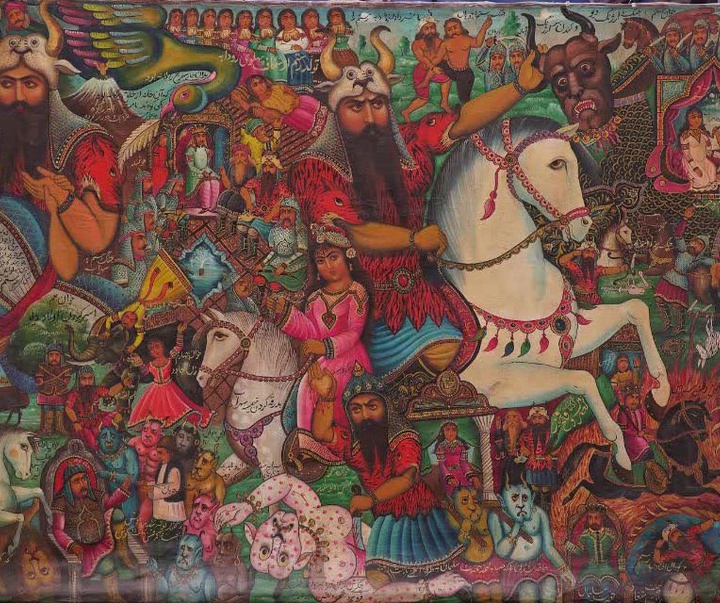 گالری نقاشی های نو قهوه خانه ای مهدی طالعی‌نیا از ایران