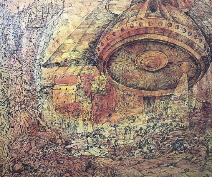 گالری آثار طراحی و نقاشی عبدالهادی الغزار از مصر