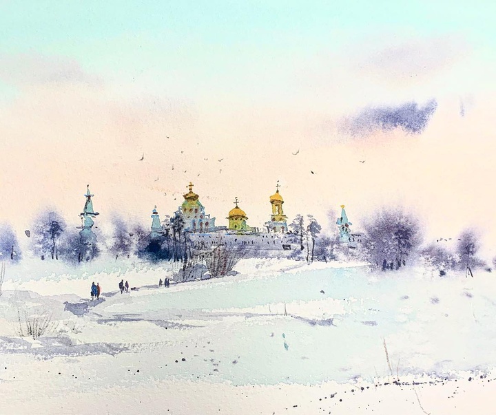 گالری نقاشی های آبرنگ یوگنیا گورباچوا از روسیه
