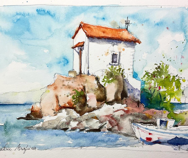 گالری نقاشی های آبرنگ والری مافریکا از فرانسه