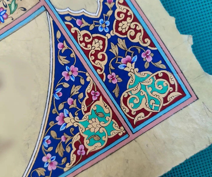 گالری آثار تذهیب مریم نیکروز از ایران