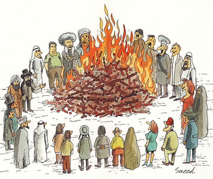 گالری کارتون‌های سعید صادقی از ایران