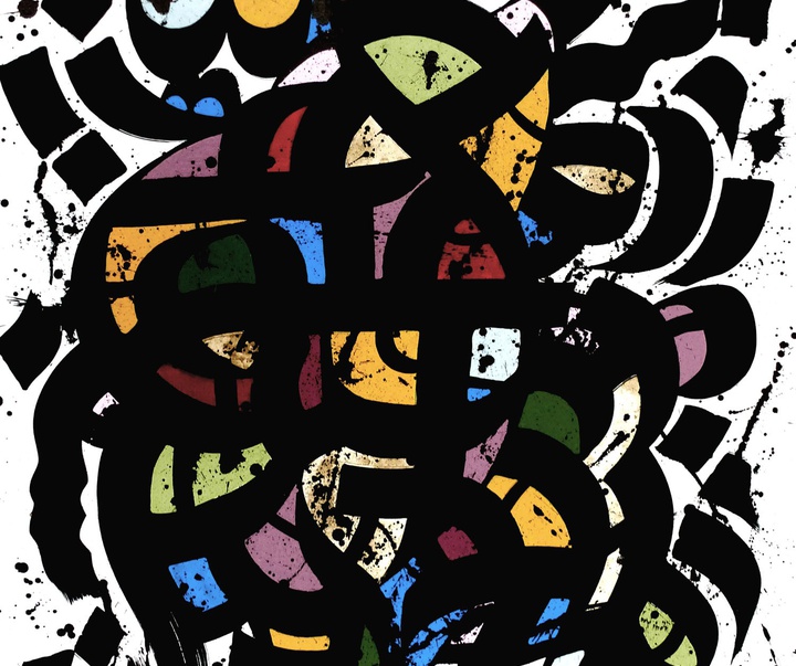 گالری آثار نقاشی گرافیتی انتزاعی گولون ماهه (لیتو) از فرانسه