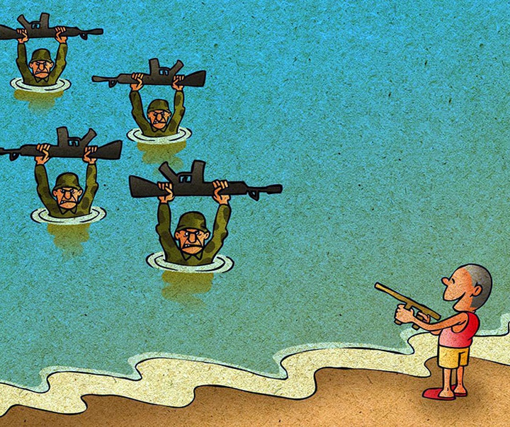 گالری کارتون‌های محمود نظری از ایران