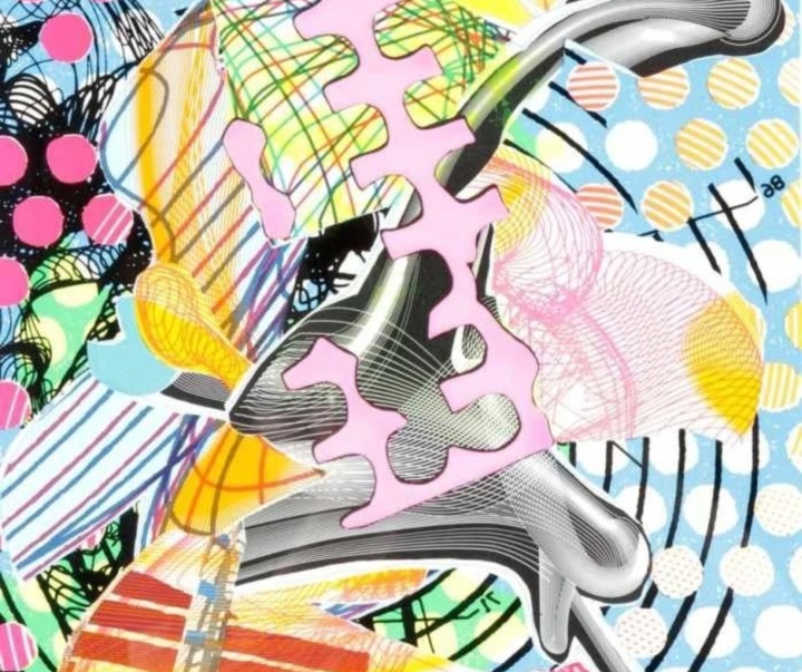 گالری آثار گرافیک فرانک استلا از آمریکا