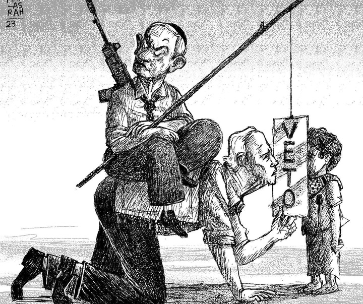 گالری آثار کارتون حسن منصره از فلسطین