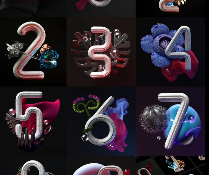 گالری آثار گرافیک سه بعدی خوزه کارلوس از کاستاریکا