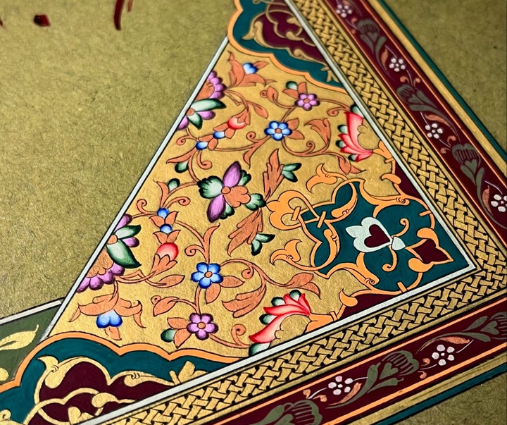 گالری آثار گل و مرغ و تذهیب آرمین رهبر از ایران