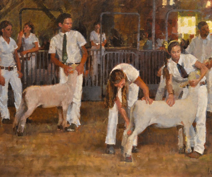 گالری آثار نقاشی رنگ روغن جیمز کراندال از آمریکا