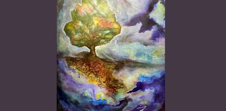 نمایشگاه گروهی نقاشی تک درخت