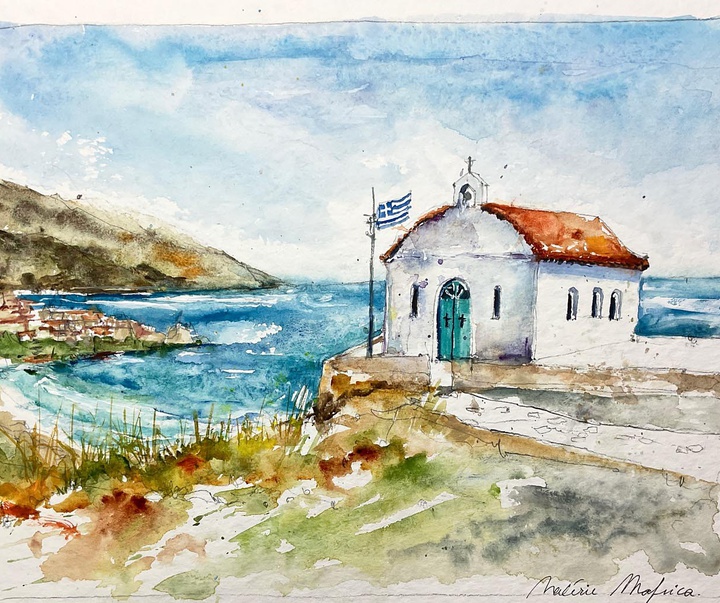 گالری نقاشی های آبرنگ والری مافریکا از فرانسه