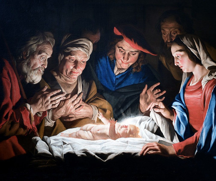 adoration of the shepherds by dutch painter matthias stomer