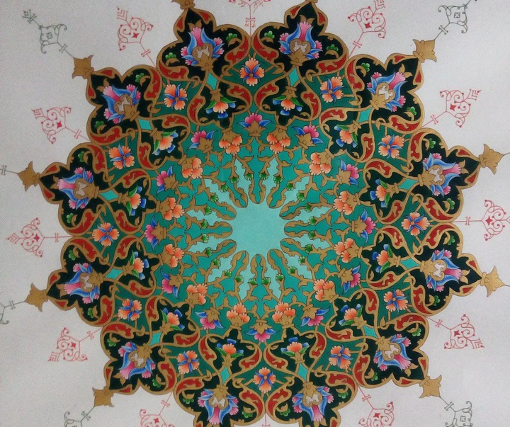 گالری آثار تذهیب مریم نیکروز از ایران