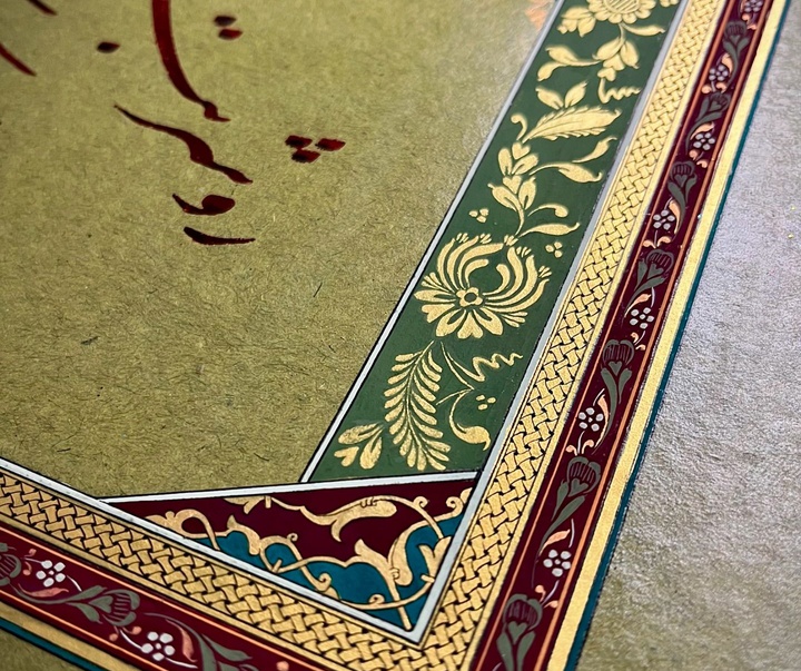 گالری آثار گل و مرغ و تذهیب آرمین رهبر از ایران