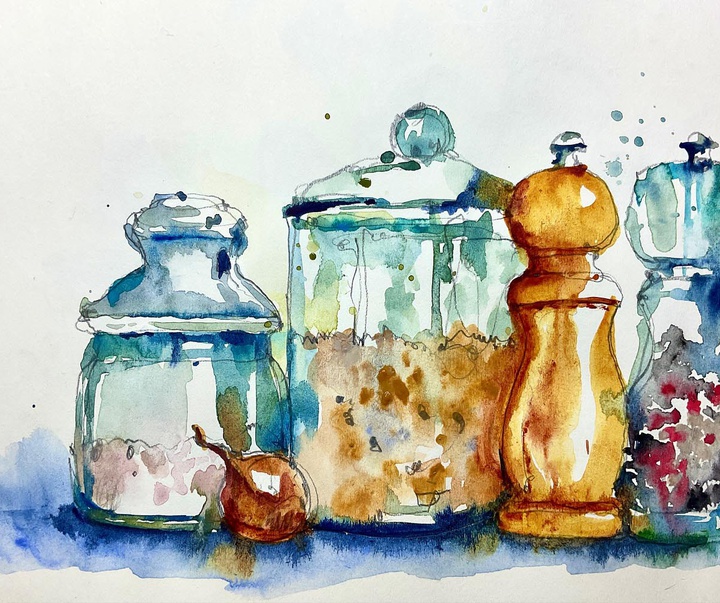 گالری نقاشی های آبرنگ والری مافریکا از فرانسه