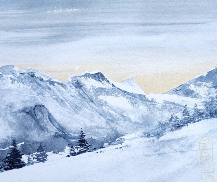 گالری نقاشی های آبرنگ آلن گگوت از فرانسه