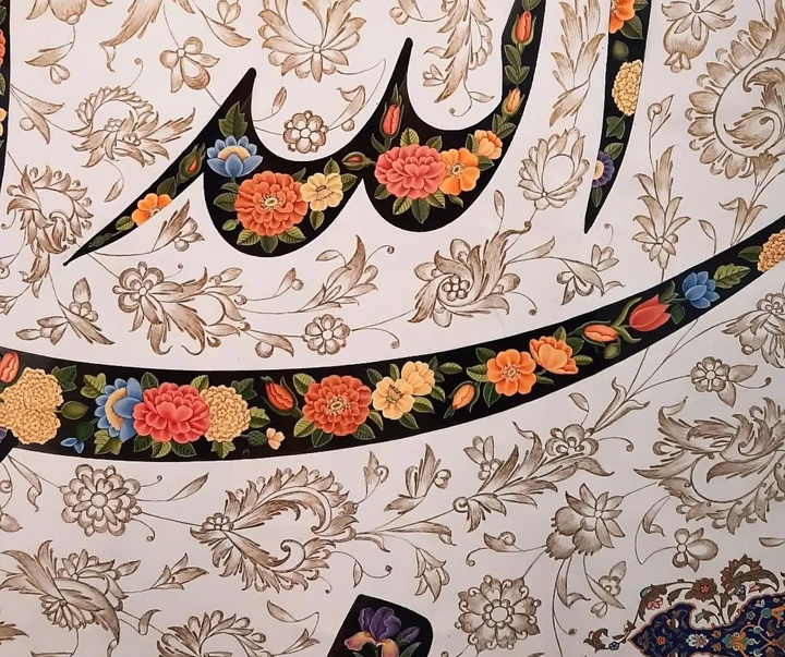 گالری آثار تذهیب و گل و مرغ سحر هاشمی از ایران