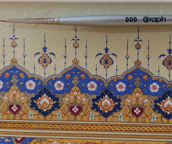 گالری آثار تذهیب و گل و مرغ محمدرضا هنرور از ایران