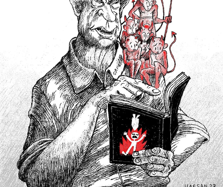 گالری آثار کارتون حسن منصره از فلسطین