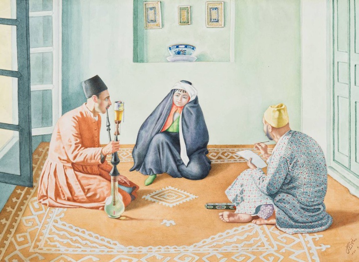 گالری آثار نقاشی و نگارگری عباس رسام‌ ارژنگی از ایران
