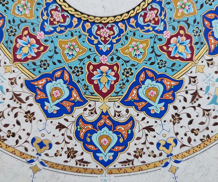 گالری آثار تذهیب مریم نیکروز از ایران