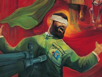 تابلوی نقاشی شهادت اثر حبیب الله صادقی +پادکست