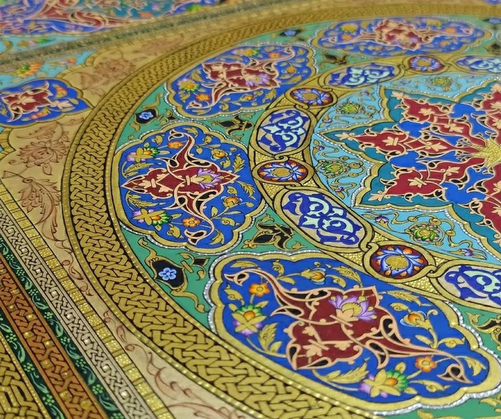 گالری آثار تذهیب طاهره موسوی از ایران