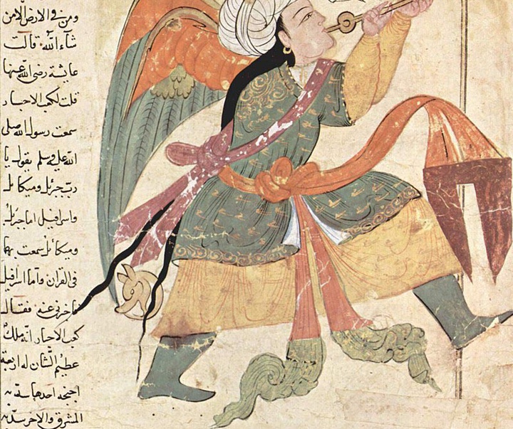 the archangel israfil from the sarre qazwini