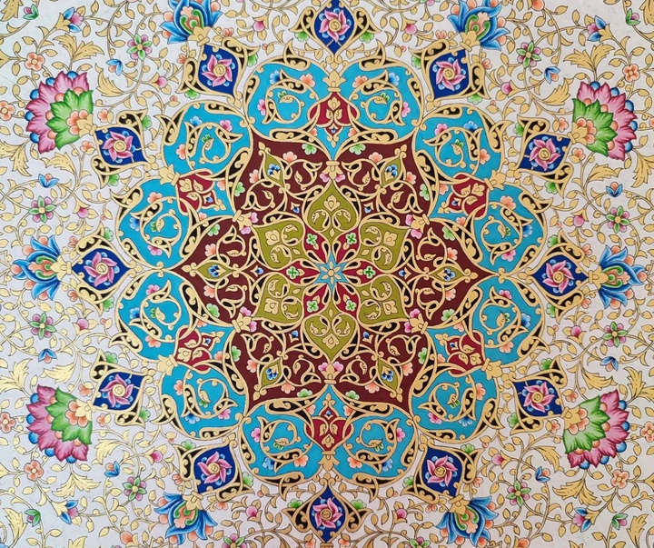 گالری آثار تذهیب مریم نیکروز از ایران