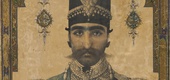 ناصرالدین شاه، منسوب به استاد محمد حسن افشار، حدود ۱۸۵۰ ترسایی، آبرنگ