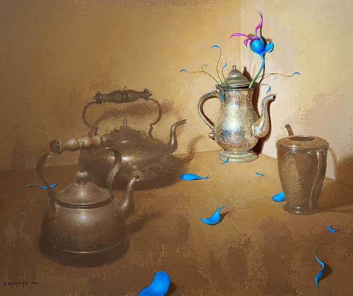 گالری آثار نقاشی رنگ روغن دیوید چیفتز از آمریکا