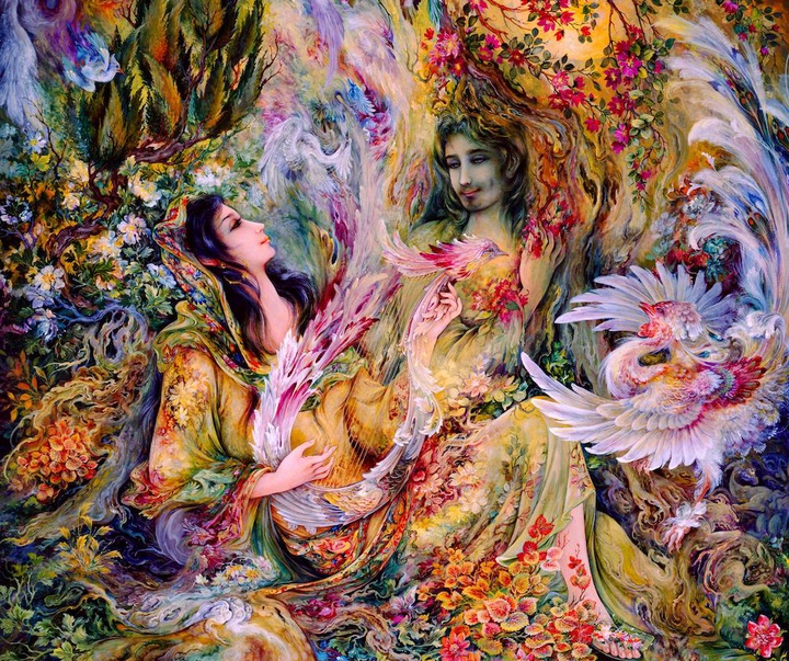 گالری آثار نگارگری محمود فرشچیان