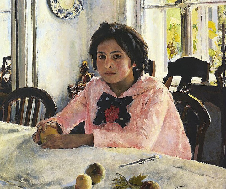 walentin alexandrowitsch serow girl with peaches
