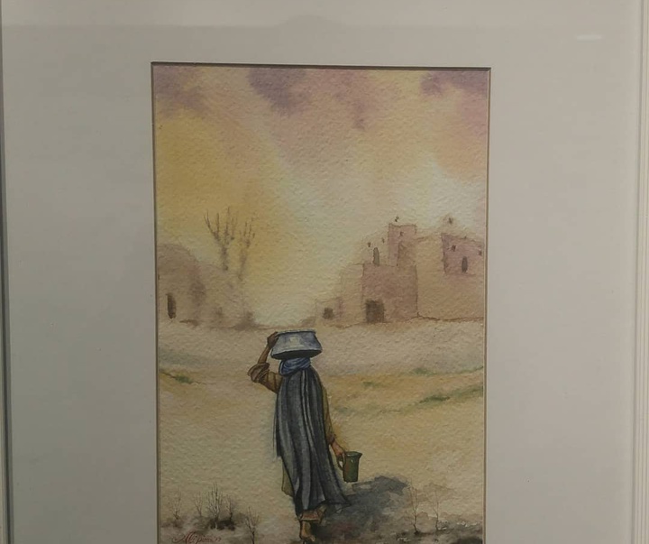 گالری نقاشی های آبرنگ علی پیران سیستانی از ایران